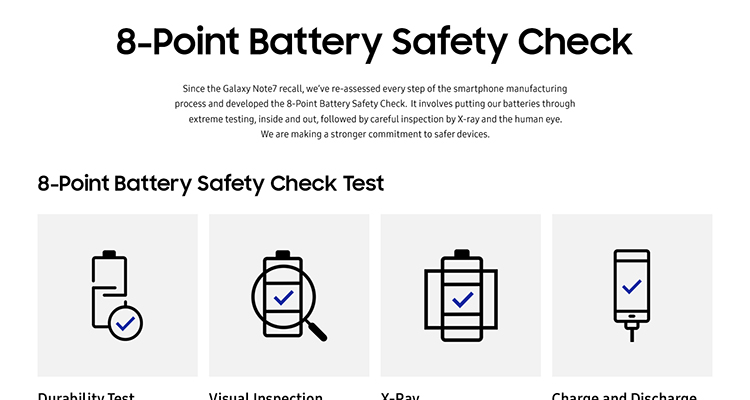 Samsung test Batteria