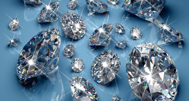 display in diamante