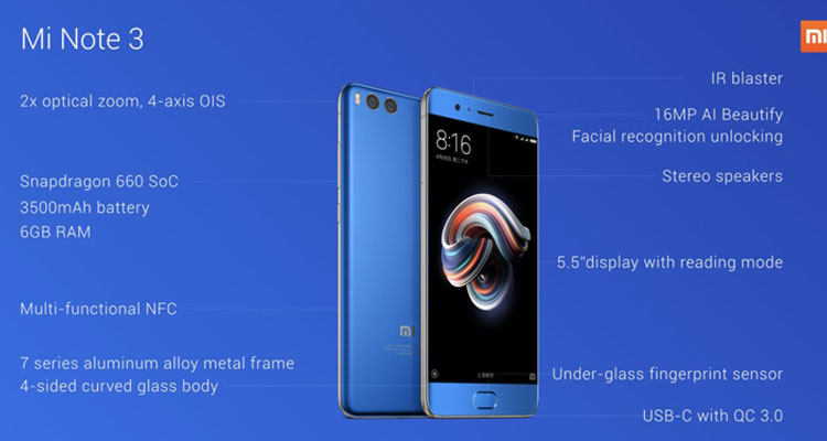 xiaomi mi note 3