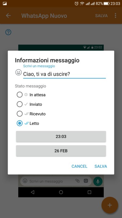 chat false whatsapp