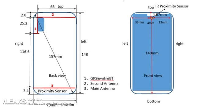 Huawei P20 Lite dimensioni