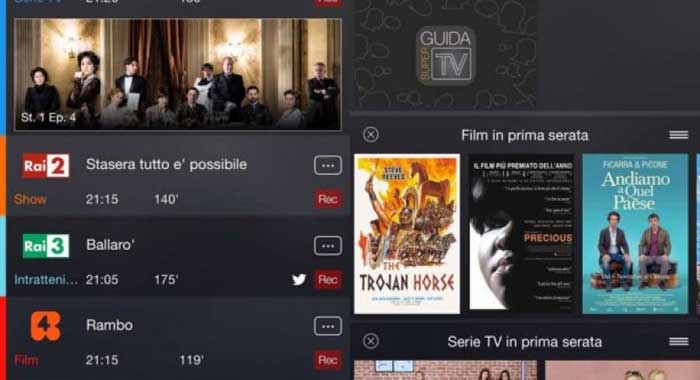 app per vedere super guida TV