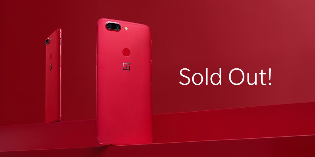 oneplus 5T lava red