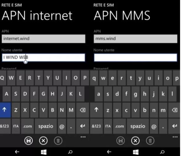 configurare internet wind