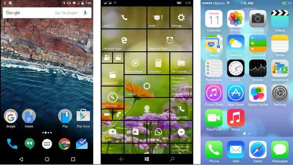 smartphone windows 10 mobile