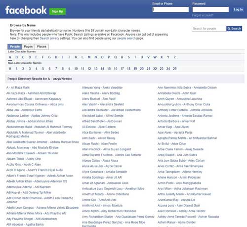 accedere facebook senza registrarsi