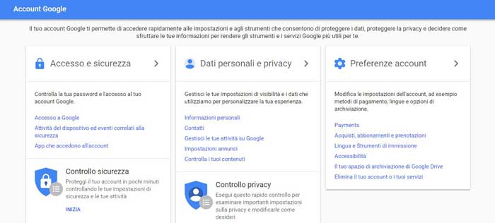 cancellare cronologia ricerche google