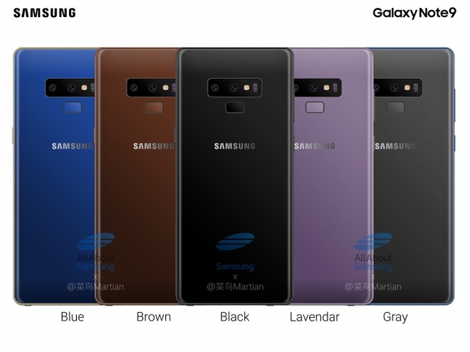 Galaxy Note 9 colori