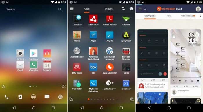 buzz launcher android