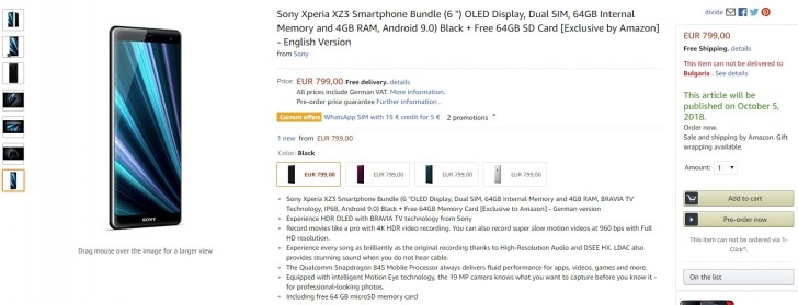 Sony Xperia XZ3