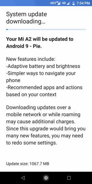 android pie xiaomi mi a2