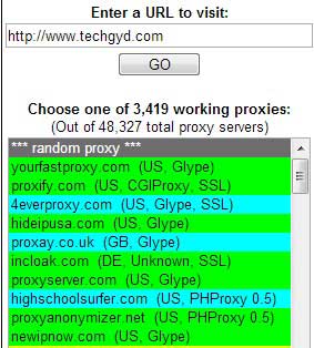 navigare anonimi proxy