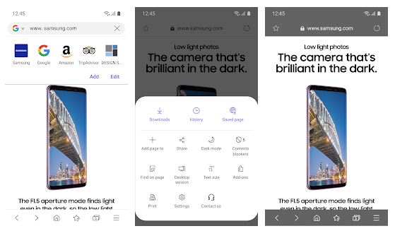browser android samsung