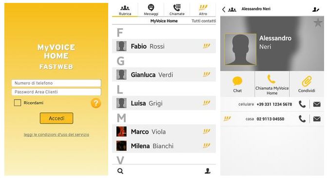 fastweb myvoice home