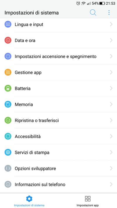 accensione automatica android impostazioni