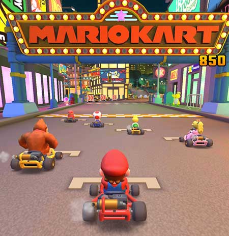 partenza mario kart tour