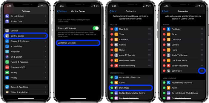 dark mode ios 13