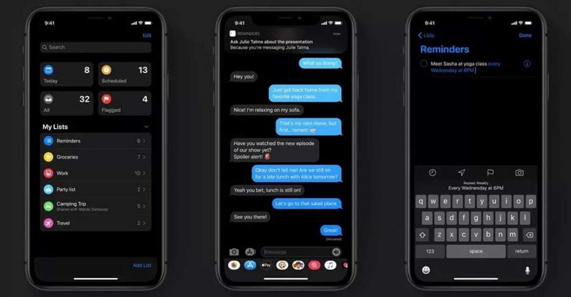 attivare dark mode