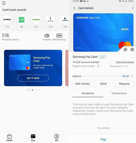 samsung pay cash