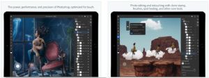 Adobe Photoshop iPad app per grafica