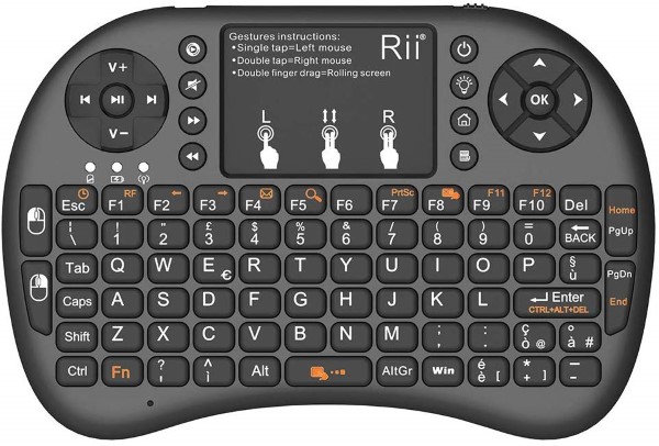 Tastiera MX3 Con Mouse Aria E Retroilluminazione LED, Telecomando 2.4GHz Per Android TV Box, PC E Smart TV - Supporto Apprendimento IR E Sensore Di Movimento