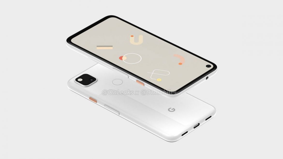 google pixel 4a render