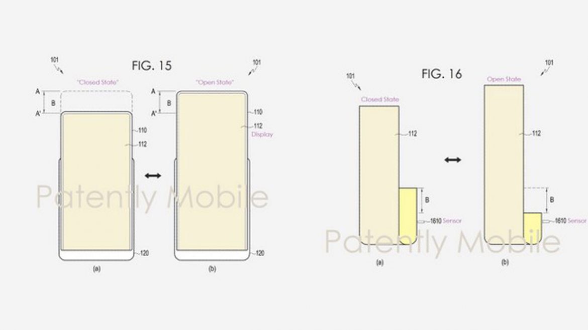 samsung brevetto smartphone estendibile