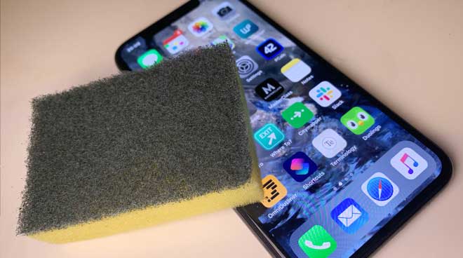 pulire e disinfettare iphone