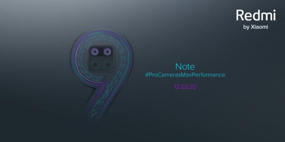 redmi note 9 teaser uscita