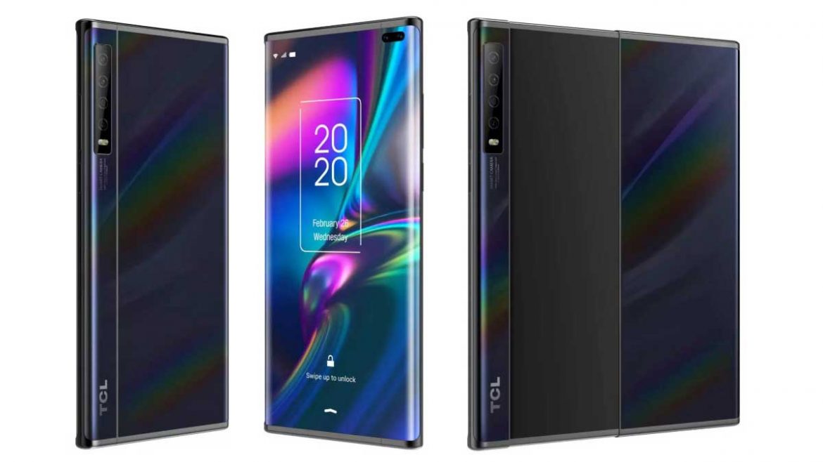 smartphone display arrotolabile tcl