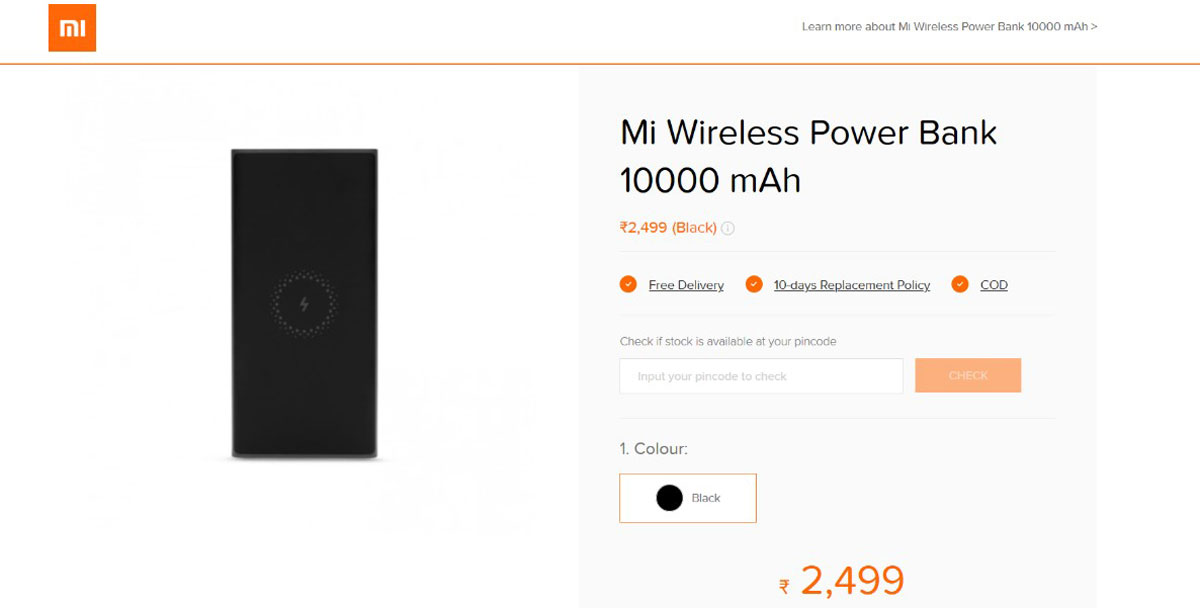 xiaomi mi wireless power bank