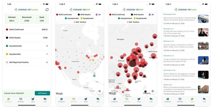 covid-19 tracker migliori app coronavirus