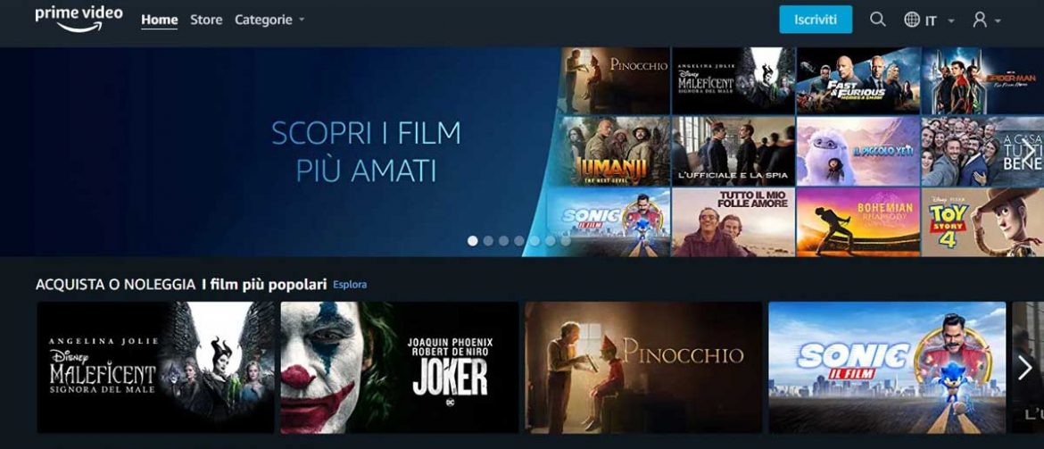 amazon prime video store