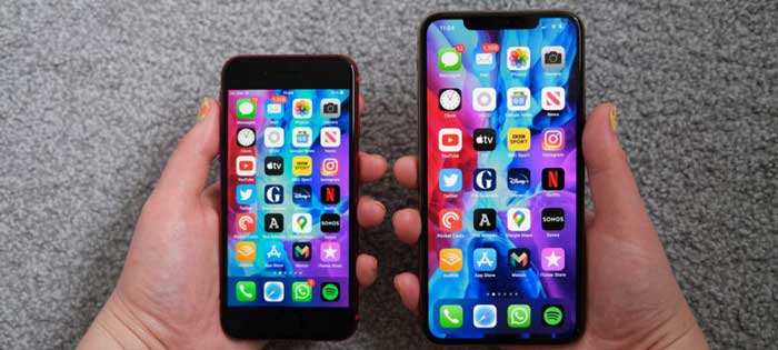 iphone se 2020 vs 11 display