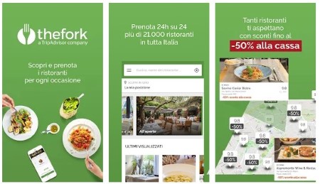 thefork app per mangiare fuori