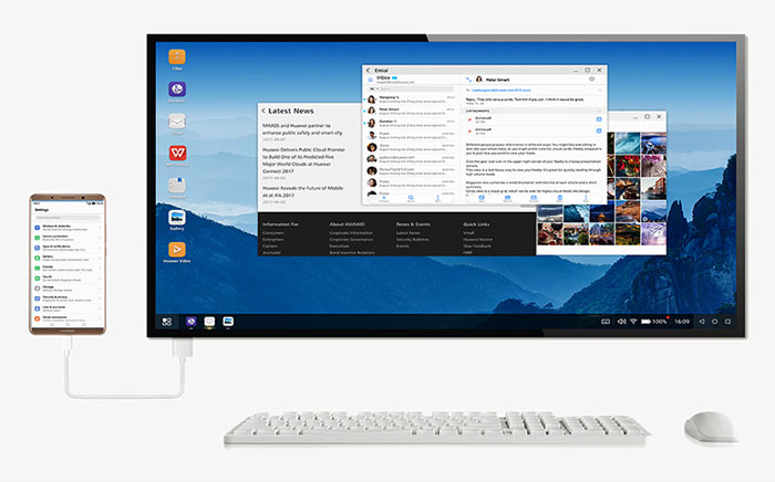 huawei emui desktop mode
