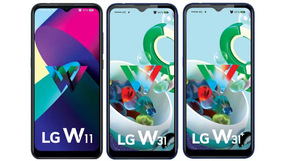 lg w11, w31 e w31+