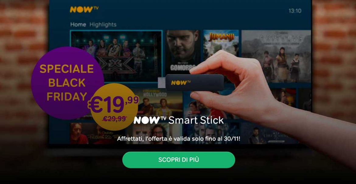 now tv smart sitck offerta