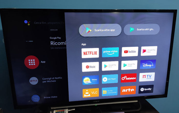 android tv 10 app drawer
