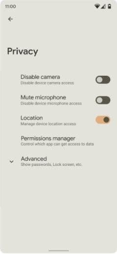 android 12 impostazioni privacy