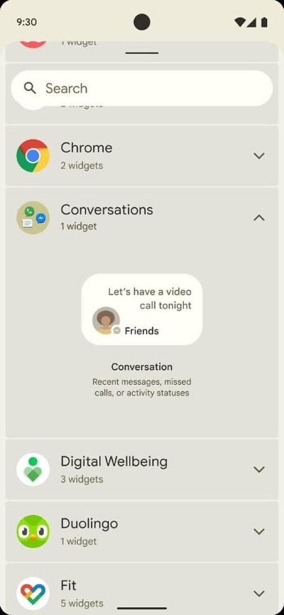 android 12 conversazioni
