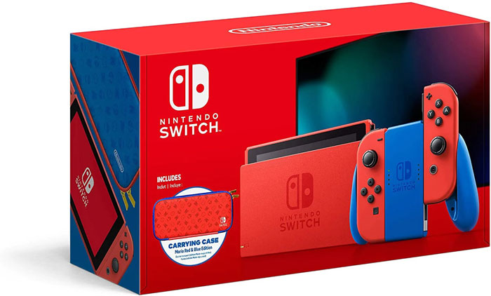 nintendo switch mario red & blue edition