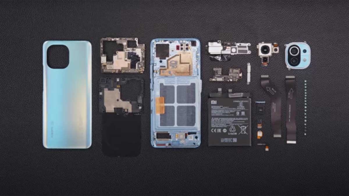 xiaomi mi 11 teardown ufficiale