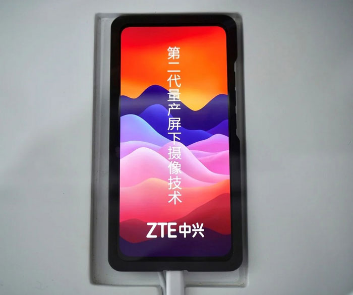 zte fotocamera sotto al display seconda generazione