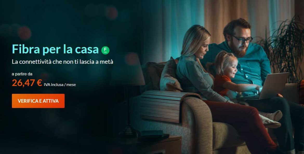 aruba fibra ottica casa