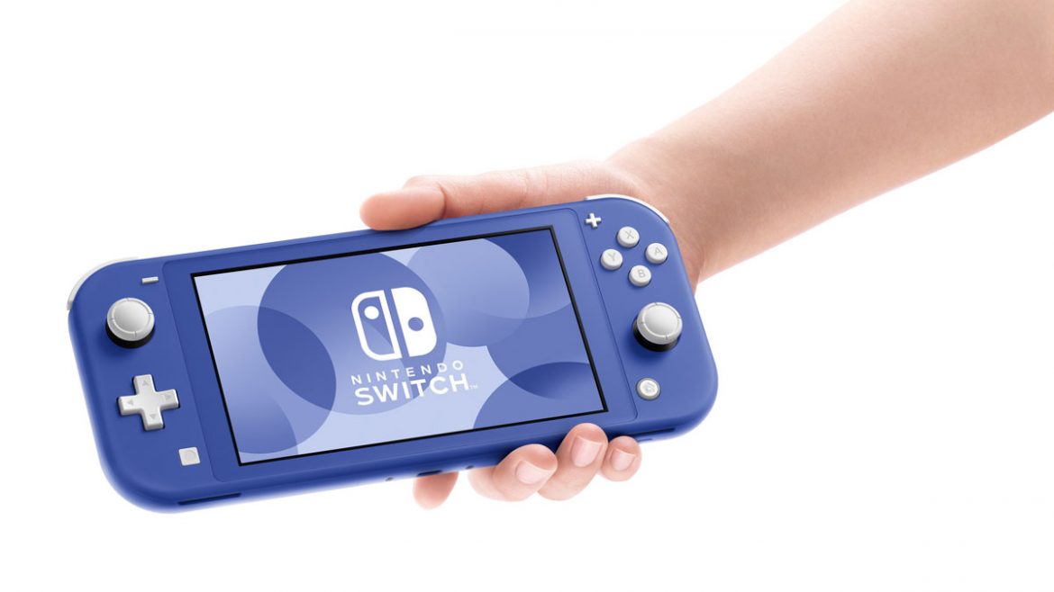 nintendo switch lite blu
