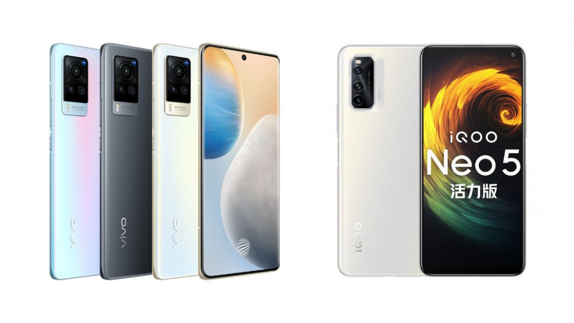 vivo x60 curved screen e iqoo neo5 lite