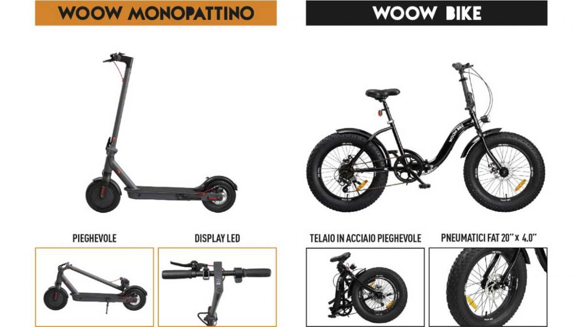 unieuro bici e monopattino woow in regalo
