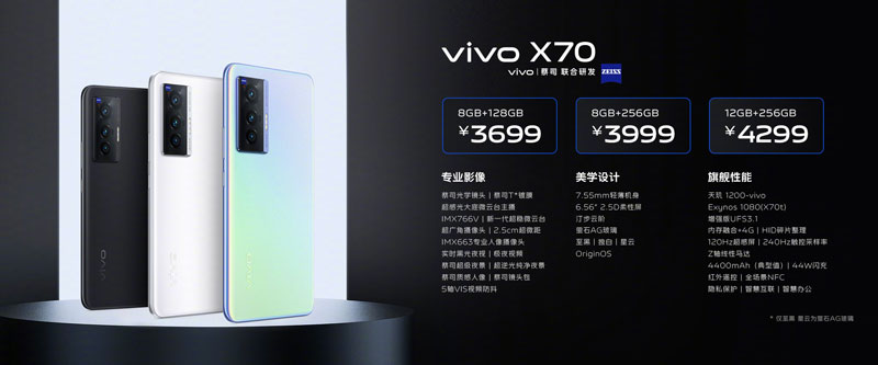 vivo x70