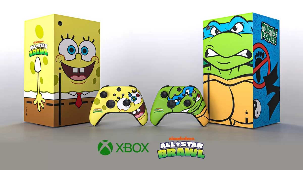 xbox series x spongebob e tartarughe ninja